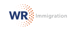Logo of WR Immigration