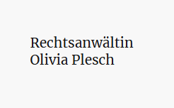 Rechtsanwältin Olivia Plesch Logo